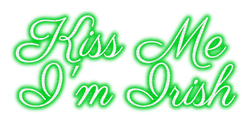 Kiss Me I'm Irish Text - PNG gratuit