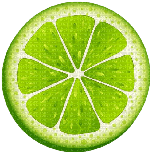 soave deco summer lime fruit citrus  green - PNG gratuit