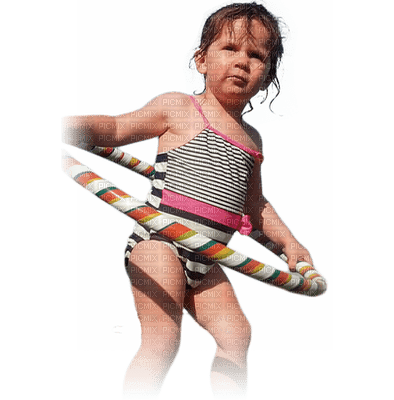 Kaz_Creations Child Girl Hoola Hoop Beachwear - Free PNG