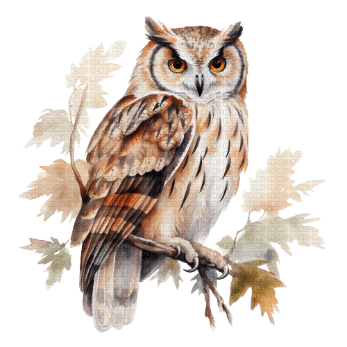 Autumn. Owl. Leila - png gratuito