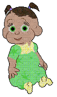 Babyz Girl in Green and Yellow Pajamas - Ilmainen animoitu GIF