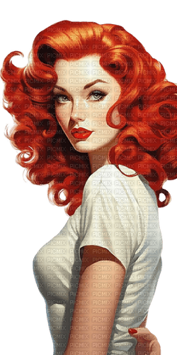 Femme rousse - 無料png