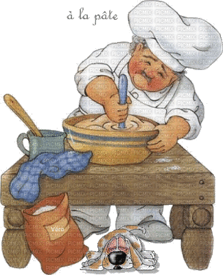 Crepe cake chandeleur crêpes crepes eat sweet tube deco breakfast gif anime animated animation cook koch cuisinier kitchen room man homme - Ücretsiz animasyonlu GIF