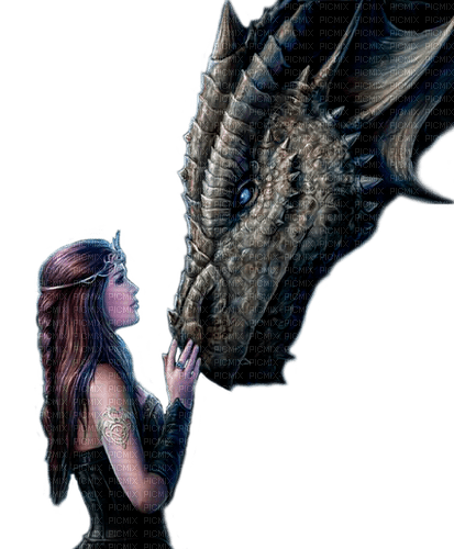 queen with dragon by nataliplus - png ฟรี