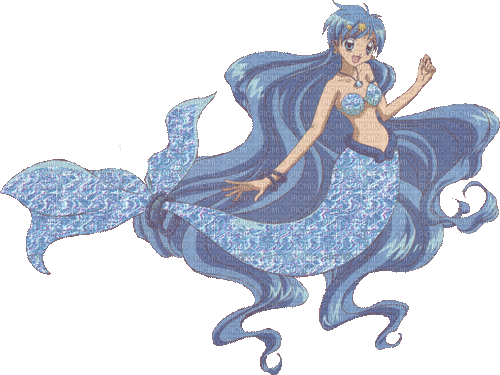 mermaid melody hanon - Gratis animeret GIF