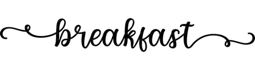 sm3 breakfast words font saying png image - Free PNG