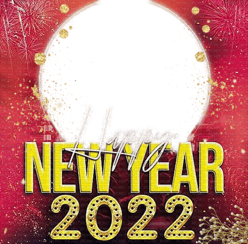 2022.New Year.Frame.Cadre.Victoriabea - ilmainen png