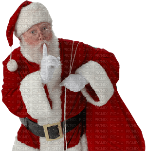 Secret Santa shhh bp - Free PNG