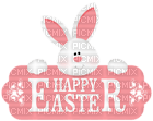 Kaz_Creations Easter Deco Bunny Text - PNG gratuit