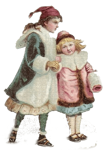 kikkapink children child baby snow winter vintage - ilmainen png