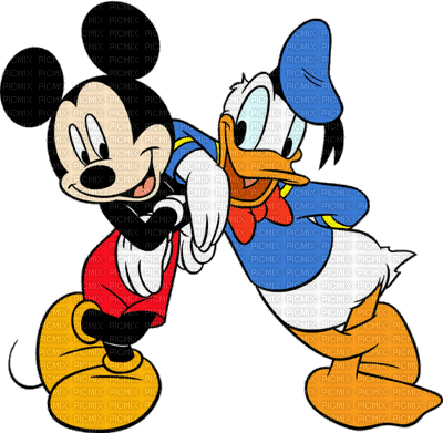 donald duck mickey mouse - Bezmaksas animēts GIF