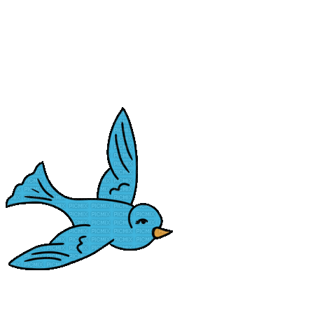 Bird Flying - Бесплатни анимирани ГИФ