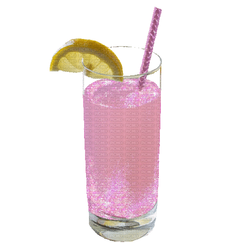 pink glitter juice - GIF animado grátis