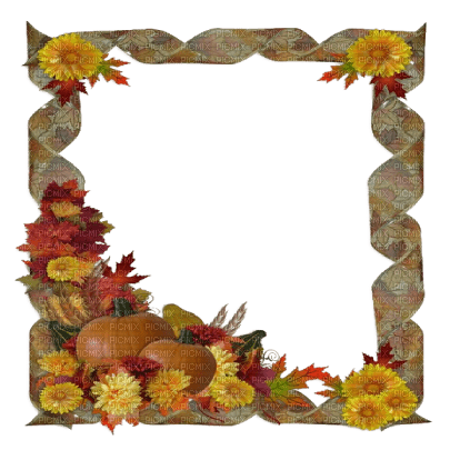 kikkapink autumn frame vintage deco - png gratuito