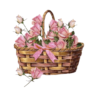 cesta flores gif dubravka4 - Besplatni animirani GIF