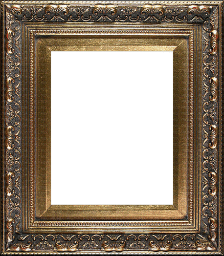 wood baroque frame - png grátis