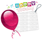 Kaz_Creations Deco Birthday Text Happy Birthday - besplatni png
