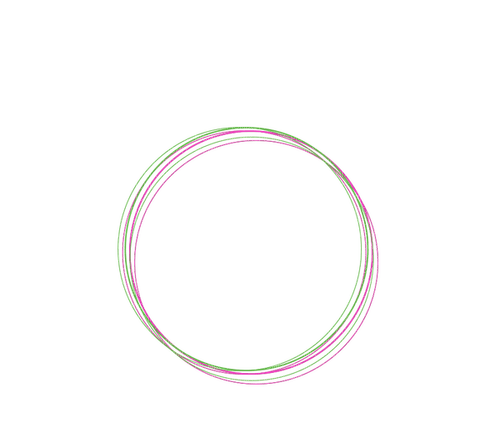 Frame Circle Green Pink - PNG gratuit