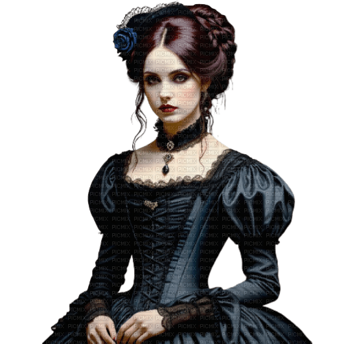 gothic woman victorian - бесплатно png