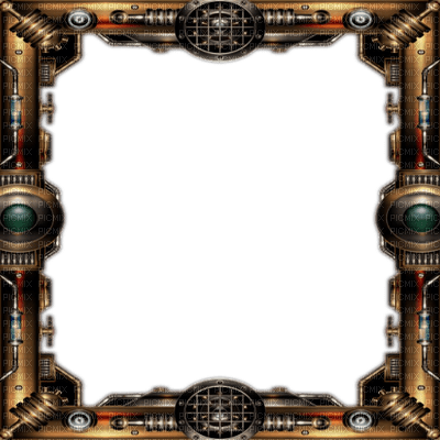 steampunk frame cadre - Free PNG