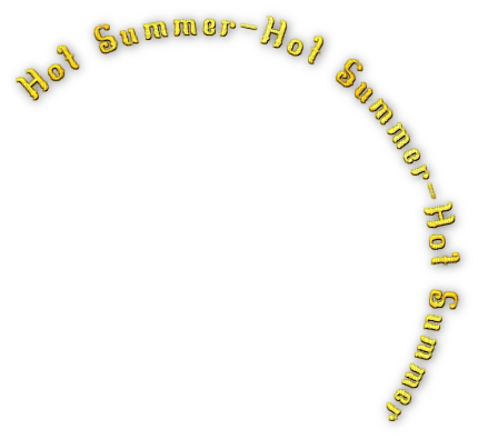 soave text hot summer yellow - Free PNG