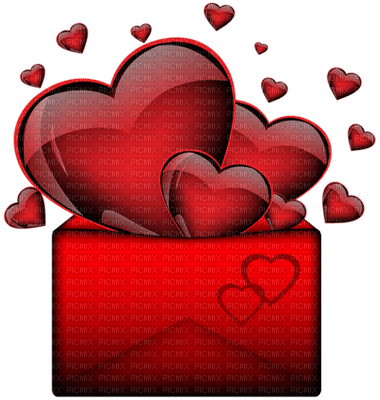 Kaz_Creations Valentine Love Hearts - zdarma png