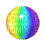 rainbow ball gif - Zdarma animovaný GIF