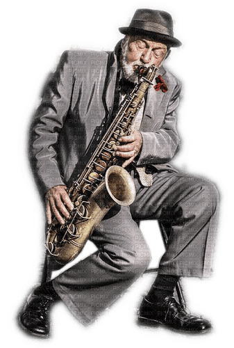 Rena Jazz Blues Musik Man Saxophon - gratis png