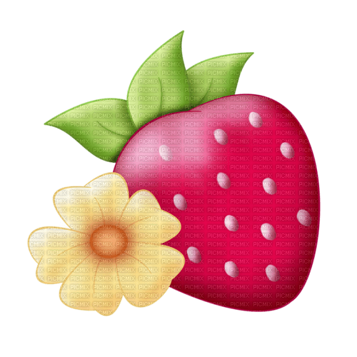 Strawberry Red Green  Charlotte Yellow - Bogusia - zdarma png