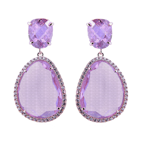 Earrings Lilac - By StormGalaxy05 - png ฟรี
