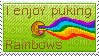 puking rainbows - GIF animate gratis