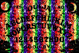 Ouija board black glitter rainbow - Ilmainen animoitu GIF