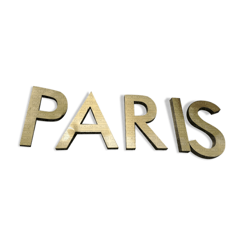 Paris Text Gold - Bogusia - ücretsiz png