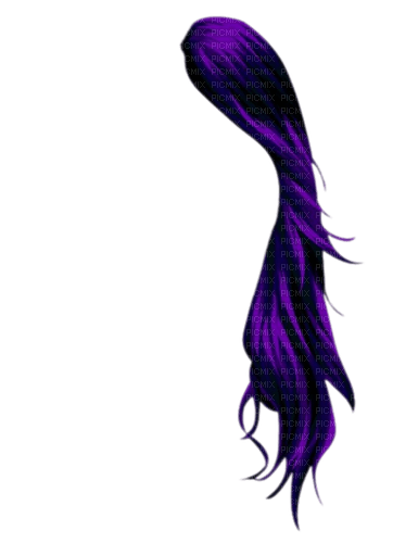 cheveux purple G - kostenlos png