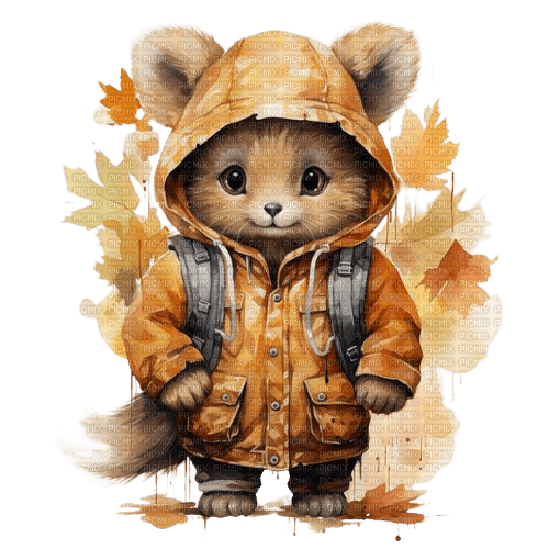 petit personnage automne - Free PNG