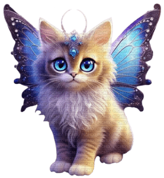 Gato mariposa - png gratuito