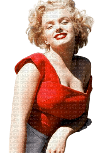 Marilyn Monroe red - nemokama png