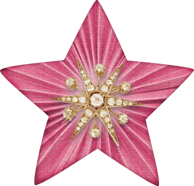 pink-star-deco-minou52 - gratis png