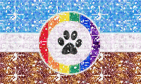 Furry unity flag glitter - Free animated GIF