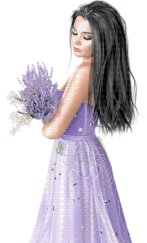 Lavender woman - 無料png