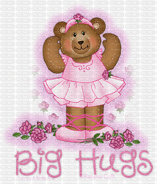 big hug - GIF animado grátis