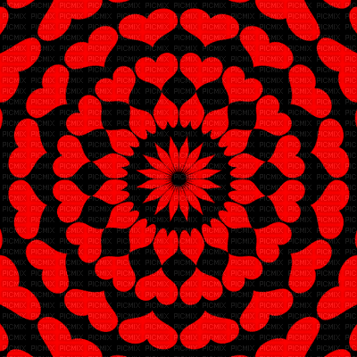 minou-ani bg-red-heart - 無料のアニメーション GIF