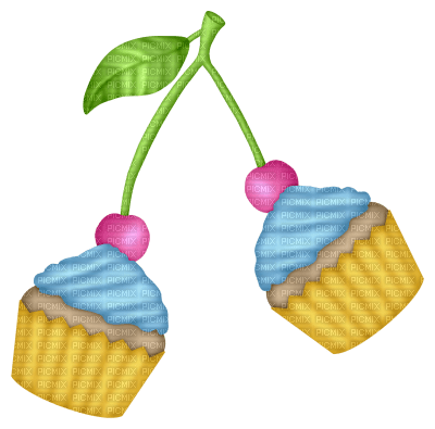 Kaz_Creations Deco Cakes Cup Cakes - ilmainen png
