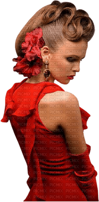 femme woman frau beauty tube human person people fashion red - png grátis
