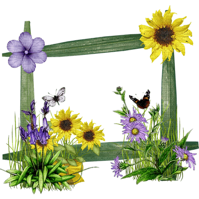 Kaz_Creations Deco Spring Flowers - png gratuito