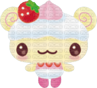 strawberry roll cake - png grátis