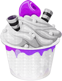 soave deco summer ice cream black white purple