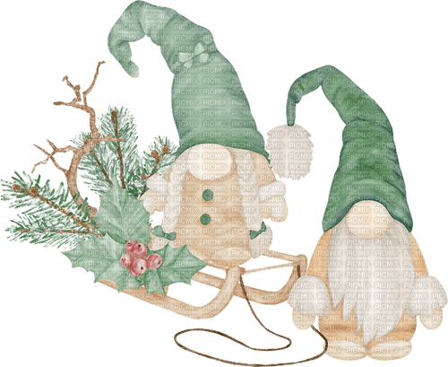 Christmas gnomes - ilmainen png