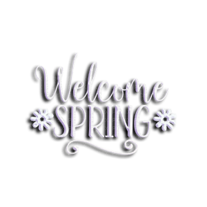 kikkapink welcome spring text transparent - ilmainen png