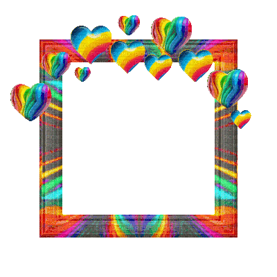 Small Rainbow Frame - Бесплатный анимированный гифка